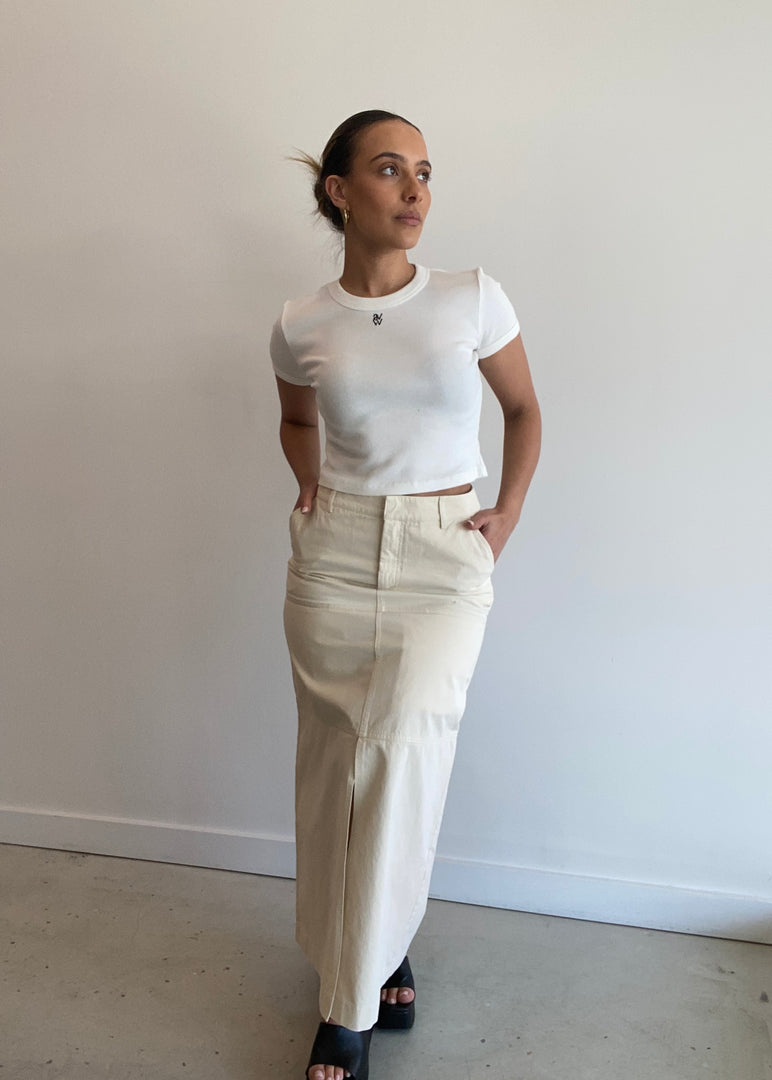V & W BABY TEE IVORY