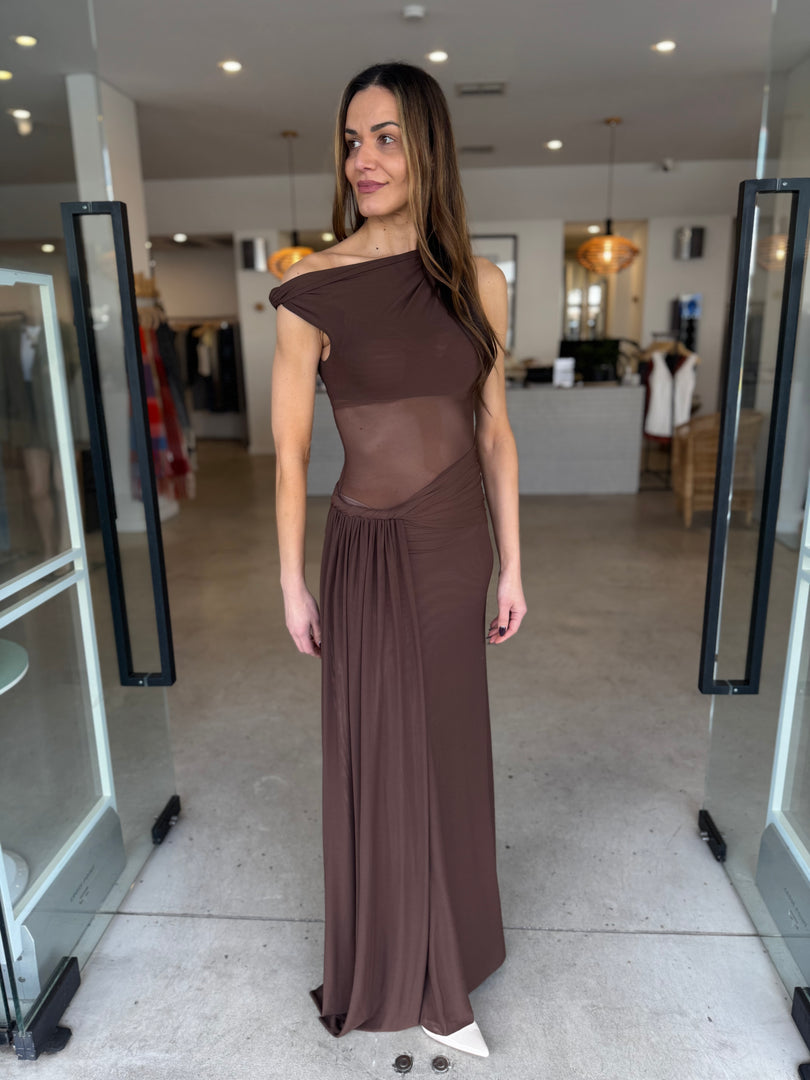 SISAL DRESS ESPRESSO