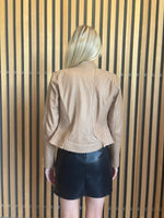 Load image into Gallery viewer, BLAIRE LEATHER JACKET - WHEAT
