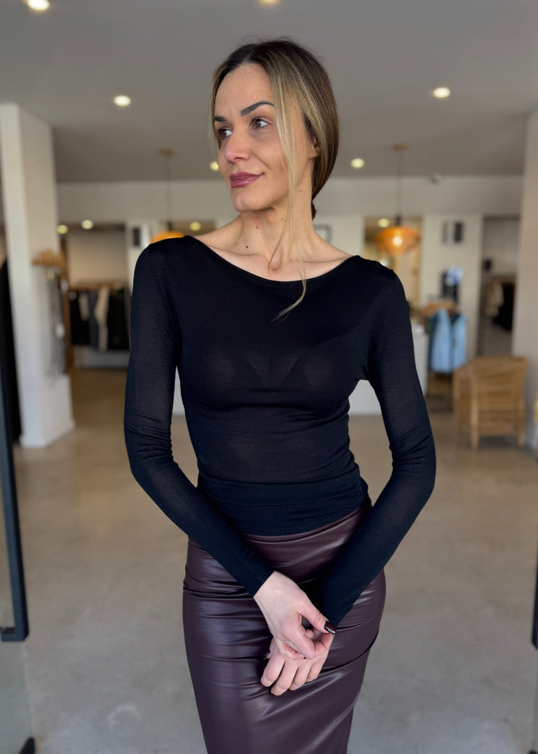 MANI TOP - BLACK