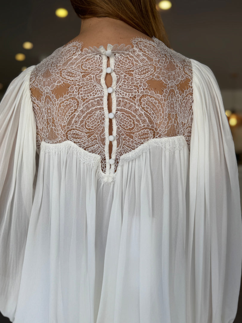 EMORY LACE BLOUSE IVORY