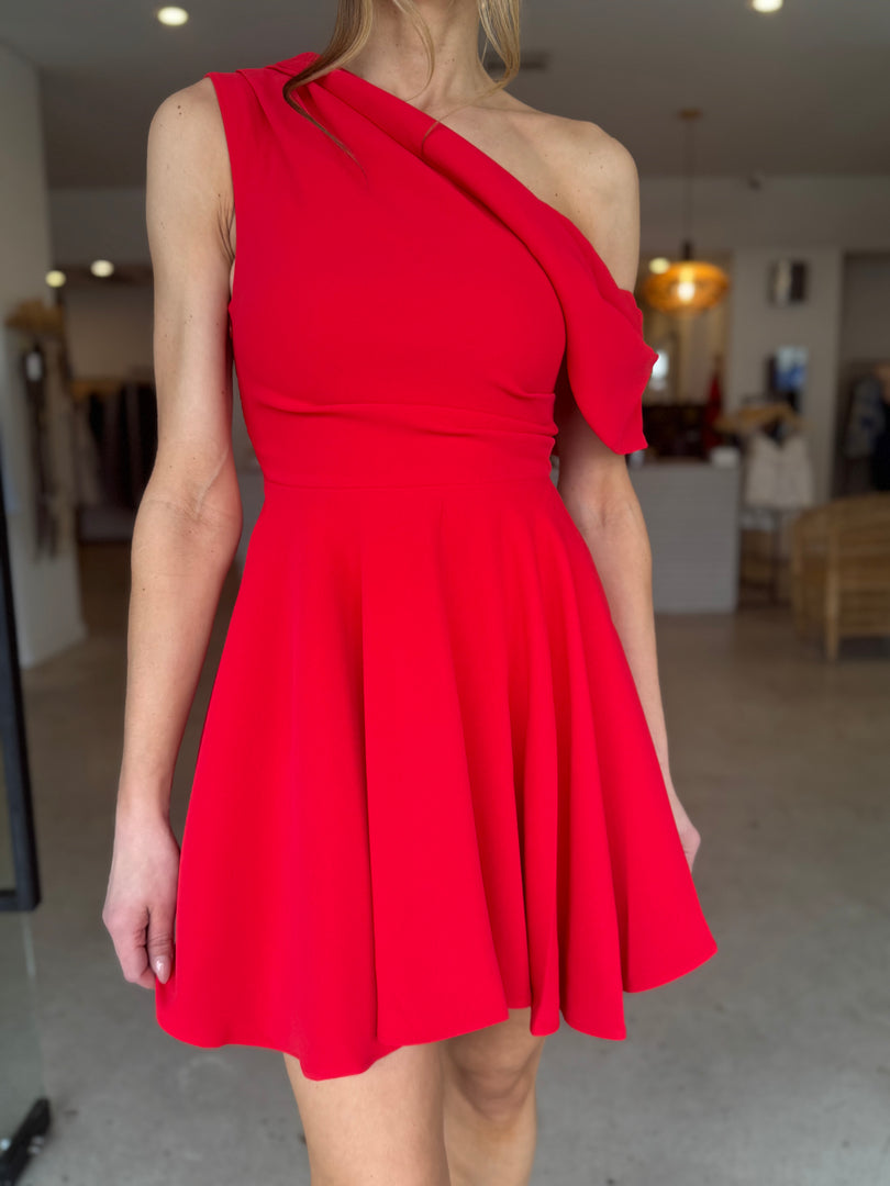 ELINOR OS MINI DRESS - RED
