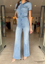 Load image into Gallery viewer, FIT FOR SUCCESS PALAZZO JUMPSUIT BLUE
