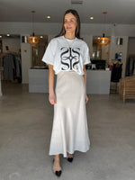 Load image into Gallery viewer, LAGOS LINEN SKIRT NATURAL
