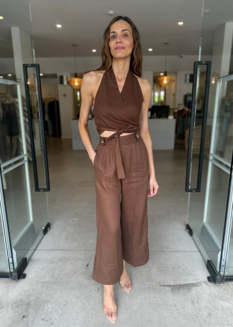 MILAN TOP - CHOCOLATE