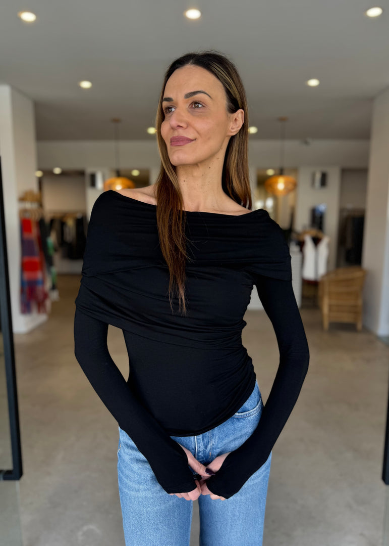 DELGADO TOP - BLACK