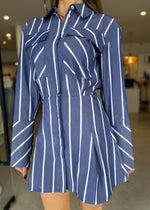 Load image into Gallery viewer, CAMBRIDGE SHIRT MINI DRESS
