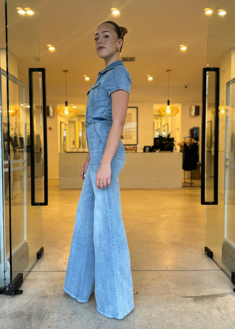 FIT FOR SUCCESS PALAZZO JUMPSUIT BLUE