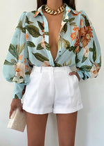 Load image into Gallery viewer, FLEETWOOD BLOUSE - MAIORI BLUE
