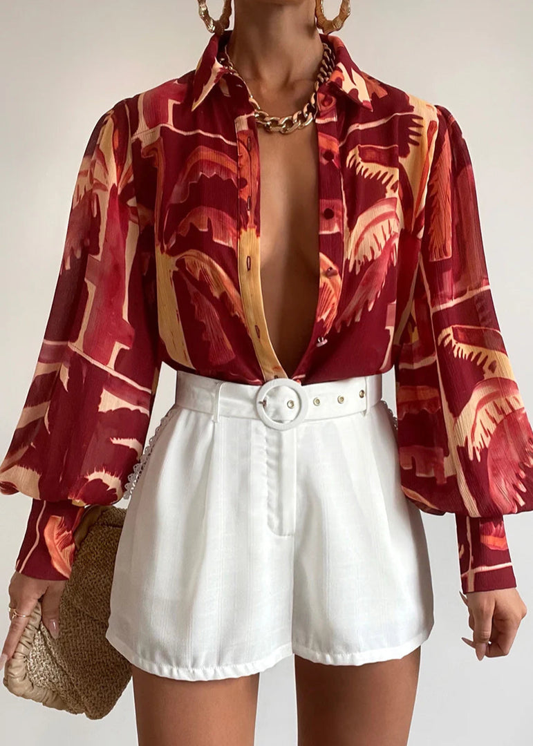 FLEETWOOD BLOUSE - ARLO WINE