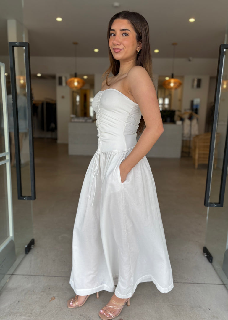 IONE MAXI DRESS - IVORY
