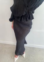 Load image into Gallery viewer, CLASSIC BIAS SKIRT - BLACK
