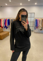 Load image into Gallery viewer, SIDEOUT LS TOP BLACK
