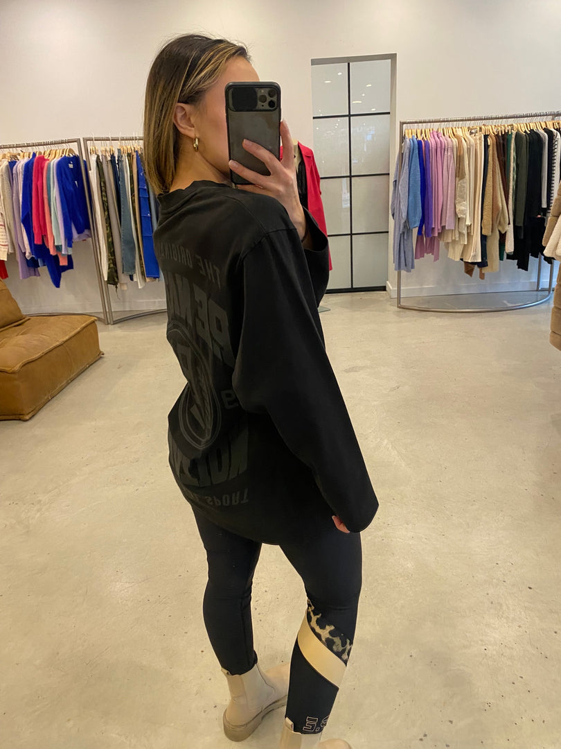 SIDEOUT LS TOP BLACK