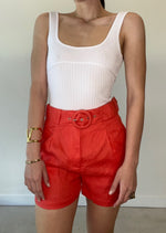 Load image into Gallery viewer, BRYDIE LINEN SHORT POPPY
