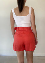 Load image into Gallery viewer, BRYDIE LINEN SHORT POPPY
