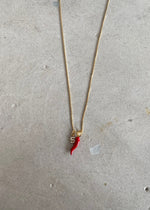 Load image into Gallery viewer, CORNO &amp; INITIAL NECKLACE