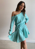Load image into Gallery viewer, LUCIA MINI DRESS SEAFOAM
