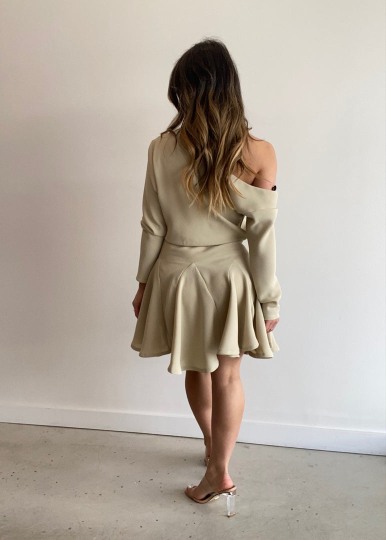 LUCIA MINI DRESS OATMEAL