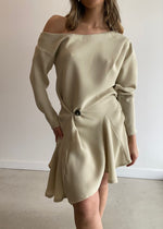 Load image into Gallery viewer, LUCIA MINI DRESS OATMEAL
