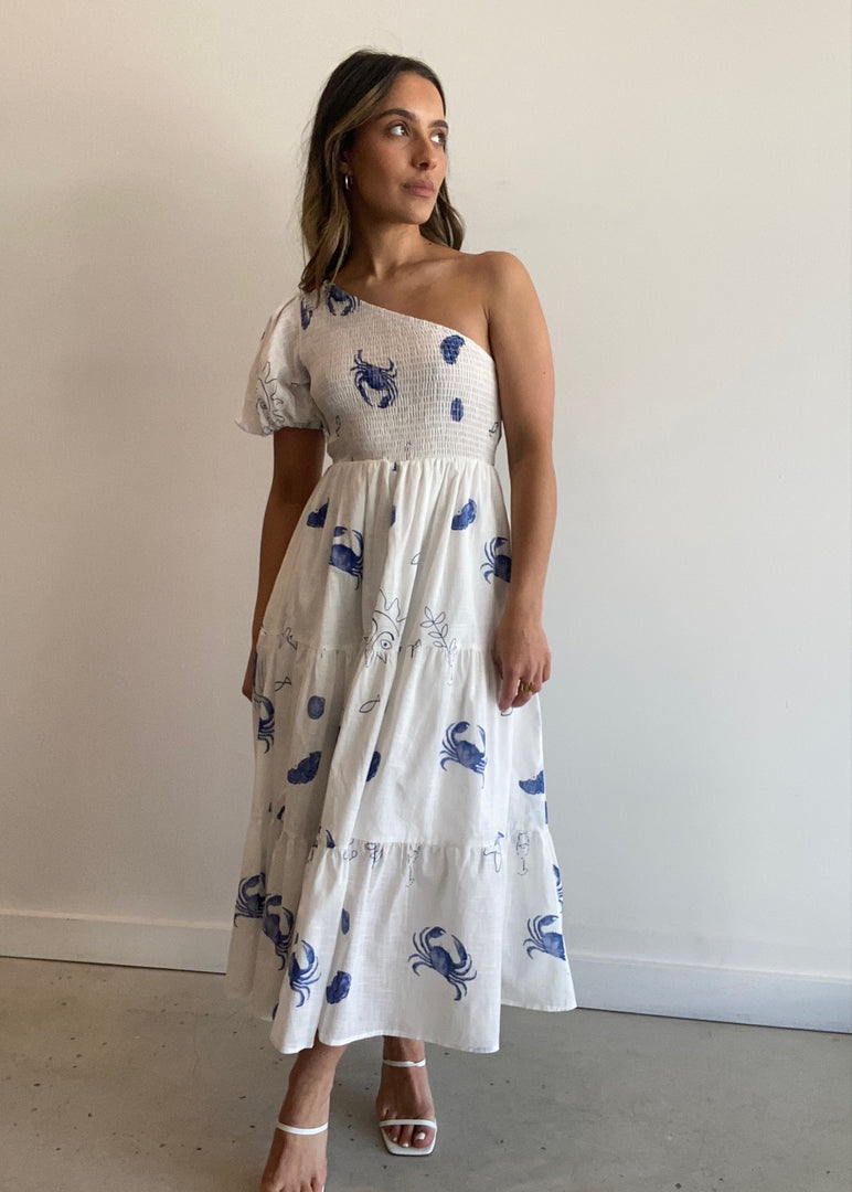 SALERNO OS MIDI DRESS SEASIDE