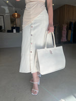Load image into Gallery viewer, LUCIA DENIM SKIRT IVORY
