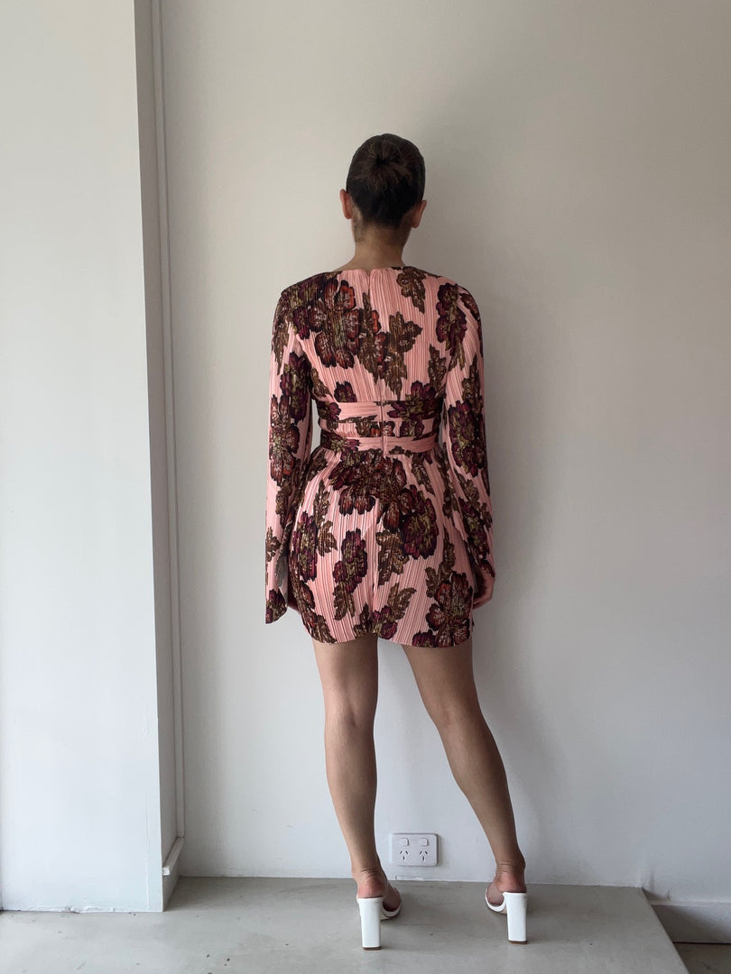 ELLA MINI DRESS ROSE WALLPAPER