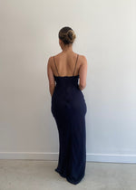 Load image into Gallery viewer, ZAIDA GOWN MIDNIGHT
