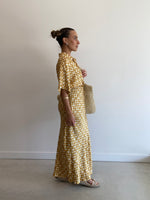 Load image into Gallery viewer, LUMEN SKIRT GOLD CHECK
