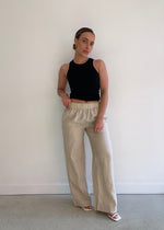 Load image into Gallery viewer, VACAY LINEN PANT NATURAL
