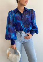 Load image into Gallery viewer, CALISTA BLOUSE - BLUE
