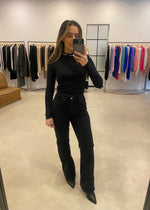 Load image into Gallery viewer, WOODS RIB LS TEE - BLACK
