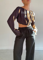 Load image into Gallery viewer, VACAY LINEN PANT BLACK
