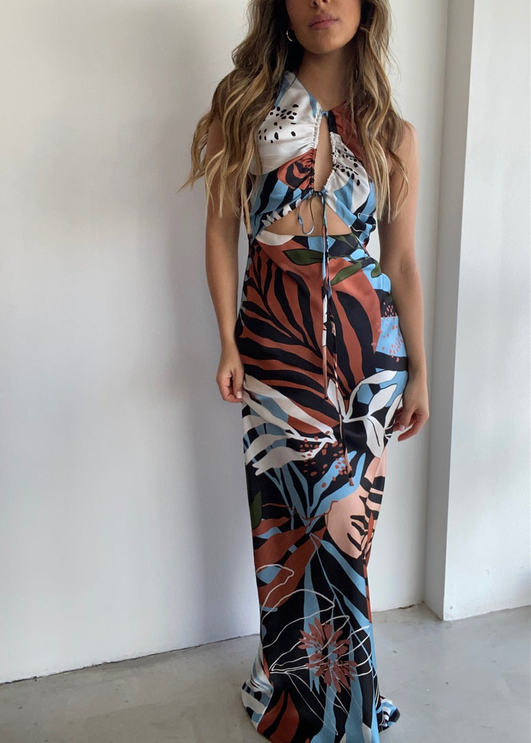 TRAMONTO CUT OUT MAXI DRESS