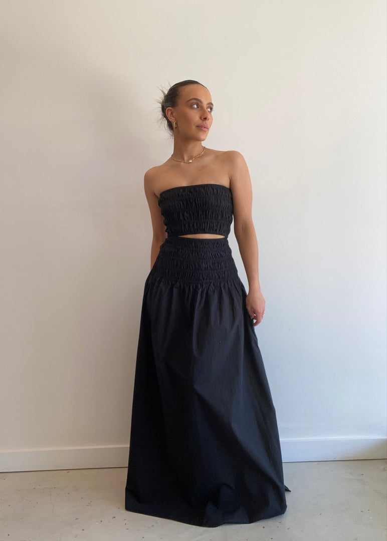 OASIS POPLIN BODICE BLACK