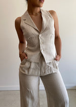 Load image into Gallery viewer, THILDA LINEN VEST
