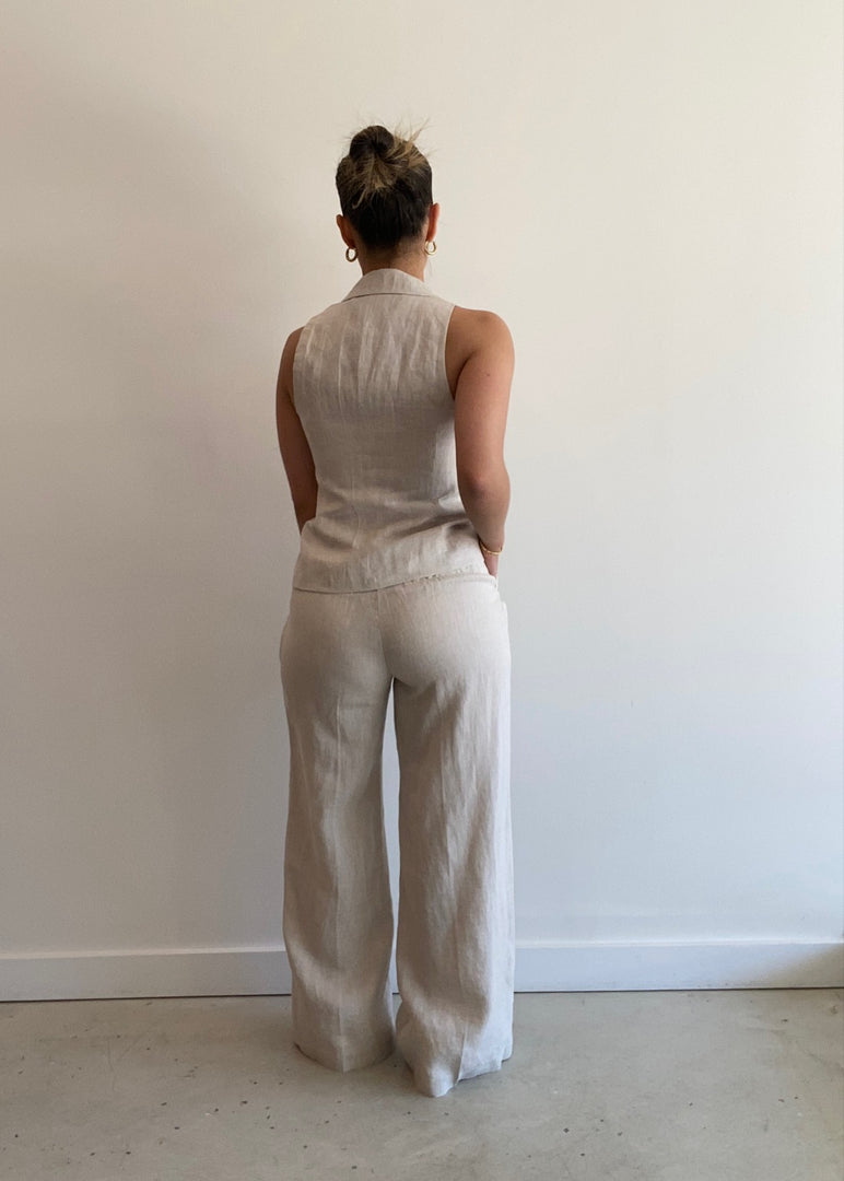 THILDA LINEN PANT NATURAL
