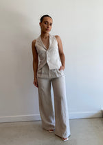 Load image into Gallery viewer, THILDA LINEN PANT NATURAL
