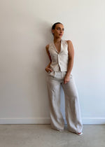 Load image into Gallery viewer, THILDA LINEN PANT NATURAL
