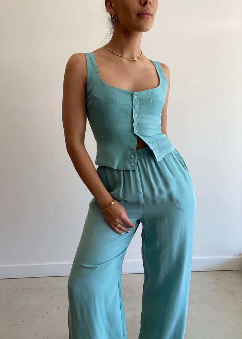 LEA CUPRO CORSET AQUA
