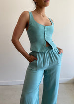 Load image into Gallery viewer, LEA CUPRO CORSET AQUA
