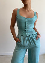 Load image into Gallery viewer, LEA CUPRO CORSET AQUA
