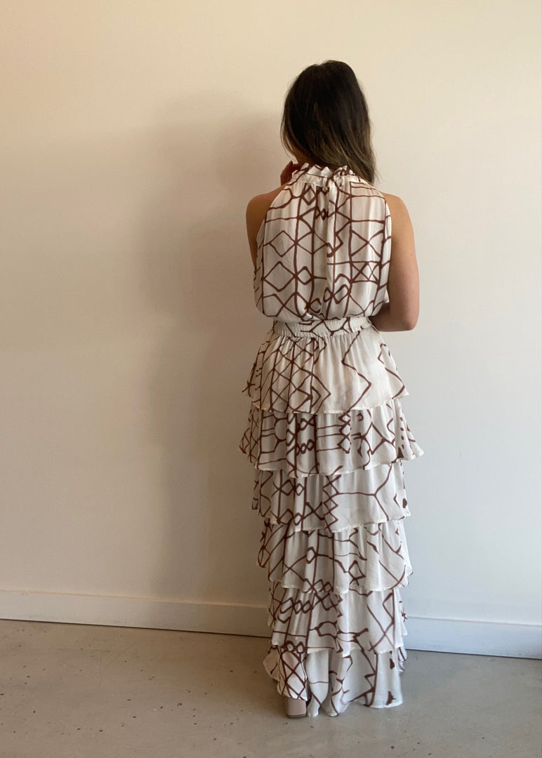 NEAPOLITAN SKIRT INDUS PRINT
