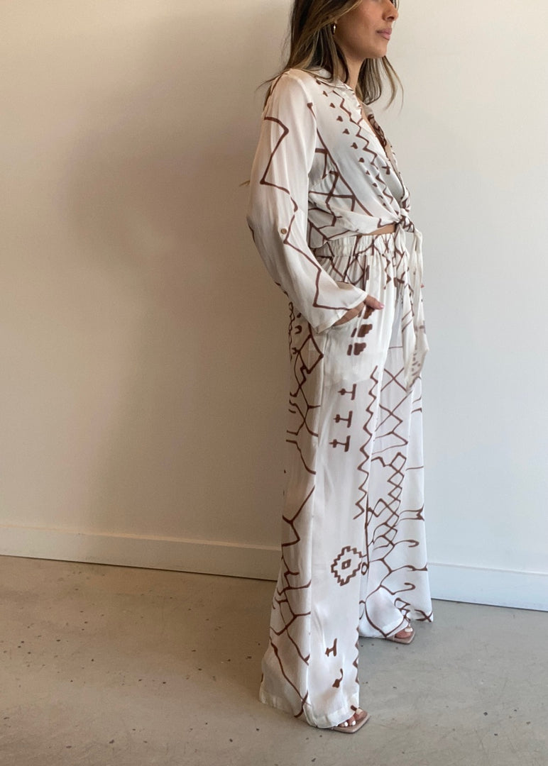 POSITANO PANT INDUS PRINT