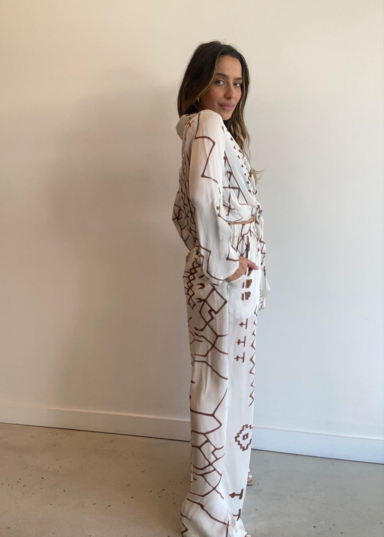 POSITANO PANT INDUS PRINT