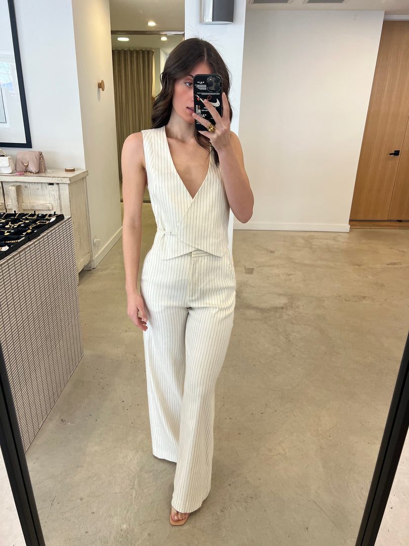 LOU PINSTRIPE VEST