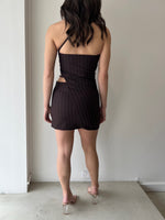 Load image into Gallery viewer, JADE ASYM MINI DRESS - PLUM

