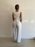 Load image into Gallery viewer, EUGENE LINEN PANT - WHITE
