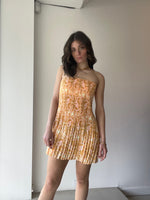 Load image into Gallery viewer, KIARA MINI DRESS - GOLD LOTUS
