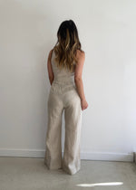 Load image into Gallery viewer, IMARI LINEN JUMPSUIT - NATURAL
